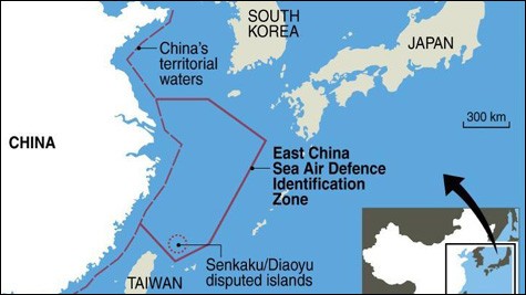 ญี่ปุ่นและสหรัฐแสดงความวิกตกกังวลเกี่ยวกับเขต ADIZ ของจีน - ảnh 1